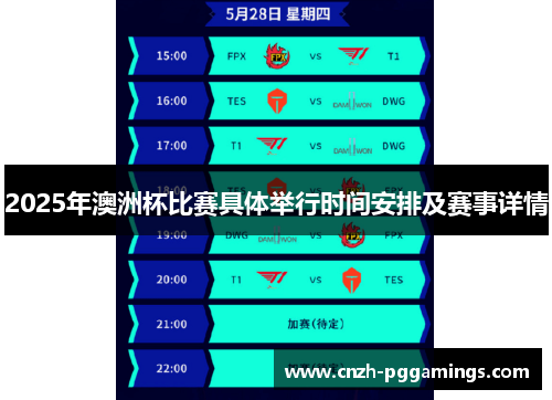 2025年澳洲杯比赛具体举行时间安排及赛事详情 2025年澳洲杯比赛具体举行时间安排及赛事详情